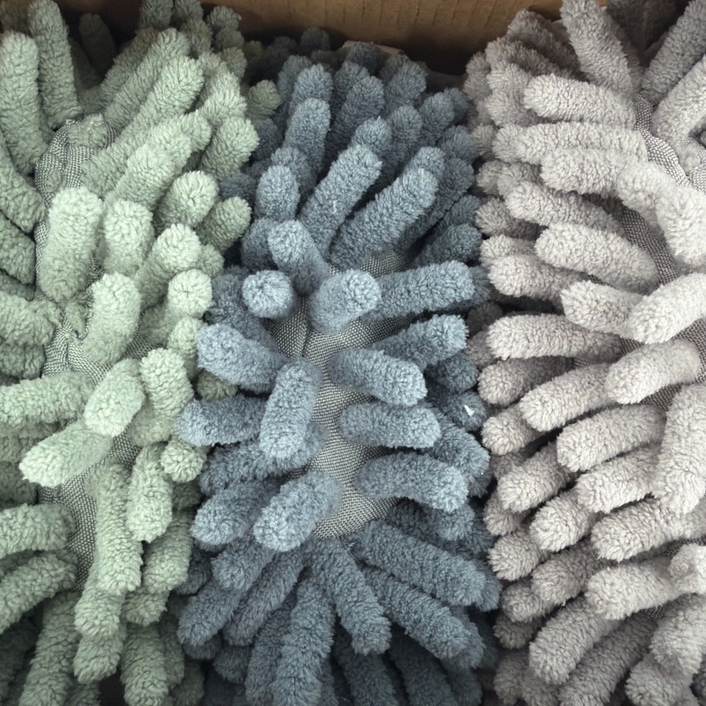 Women Owned Multipurpose Noodle Hand Towel Gray, Blue, Green 3-Pack Reusable